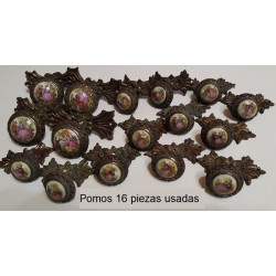 Pomos 16 piezas usadas