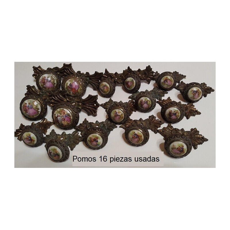 Pomos 16 piezas usadas