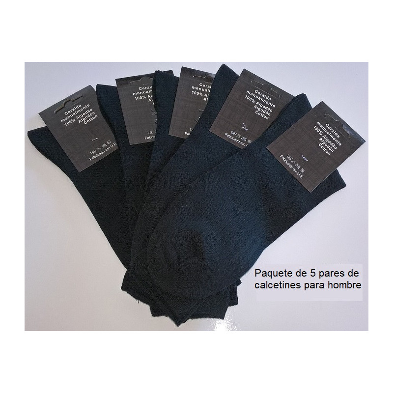 Calcetines para caballero paquete de 5 pares